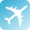 by plane